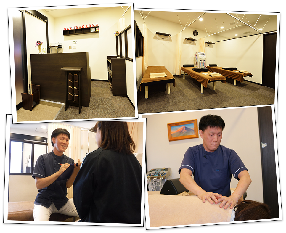 八尾市の肩・首の痛み、しびれの専門院:桜ヶ丘整骨院の内観・施術風景